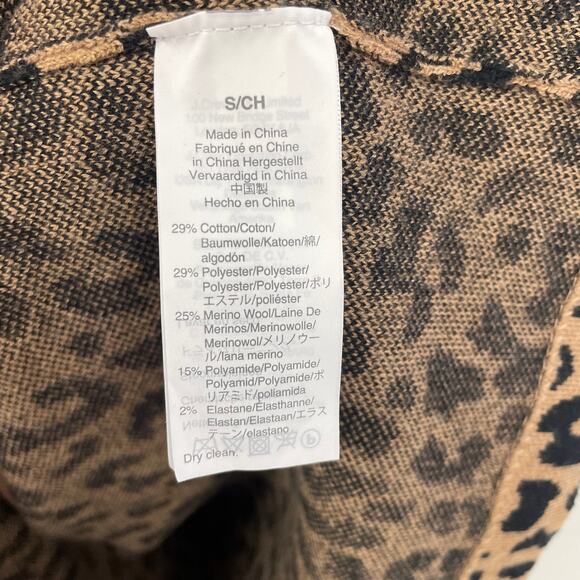 J. Crew Animal Print Knit Sweater Dress Small - Picture 4 of 6